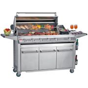 SL4000 acier inoxydable – Barbecue 6 Bruleurs avec chariot