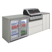 Cuisine Harmony 4 avec BBQ serie 2000 + double réfrigérateur