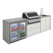 Cuisine Harmony 4 avec BBQ serie 2000 + double réfrigérateur + évier