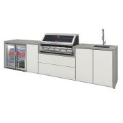 Cuisine Harmony 5 avec BBQ serie 2000 + placard + réfrigérateur double + évier