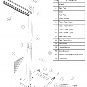 Pied support pour gamme Design (THH)